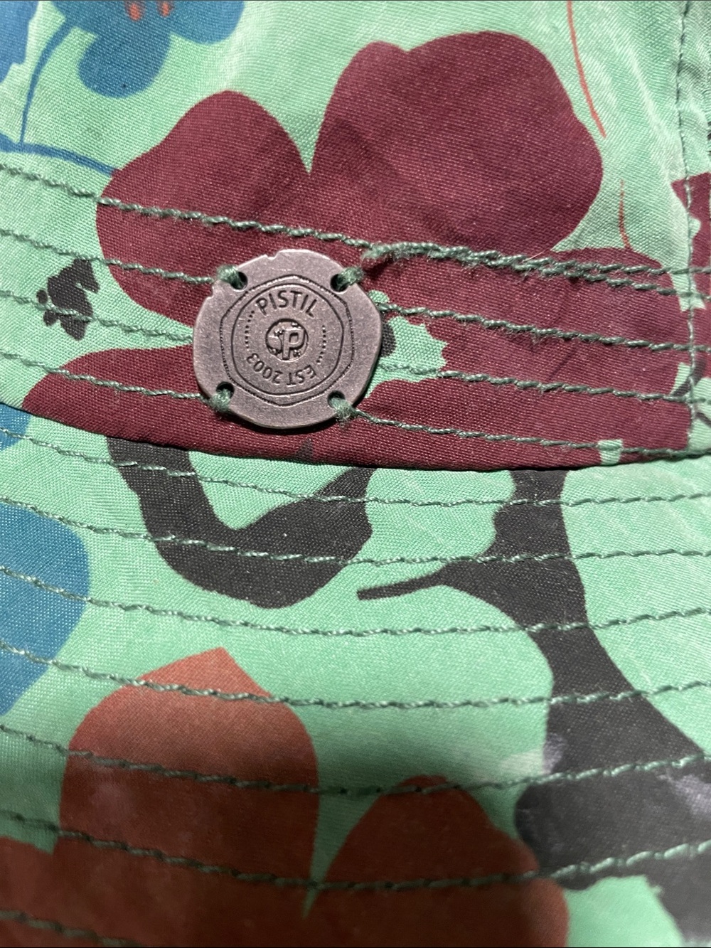 Pistil Bucket Floppy Sun Hat with Ties
Shades of Green with Floral Pattern - Picture 3 of 5